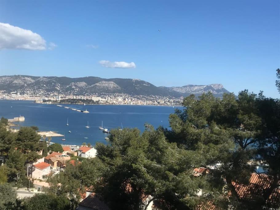 Studio L'Echappee Mandreenne Le Calme Entre Mer Et Foret Saint-Mandrier-sur-Mer Esterno foto